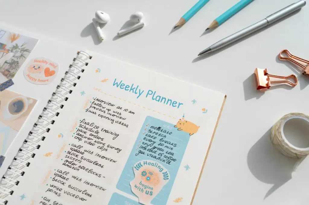 Planejador semanal personalizado